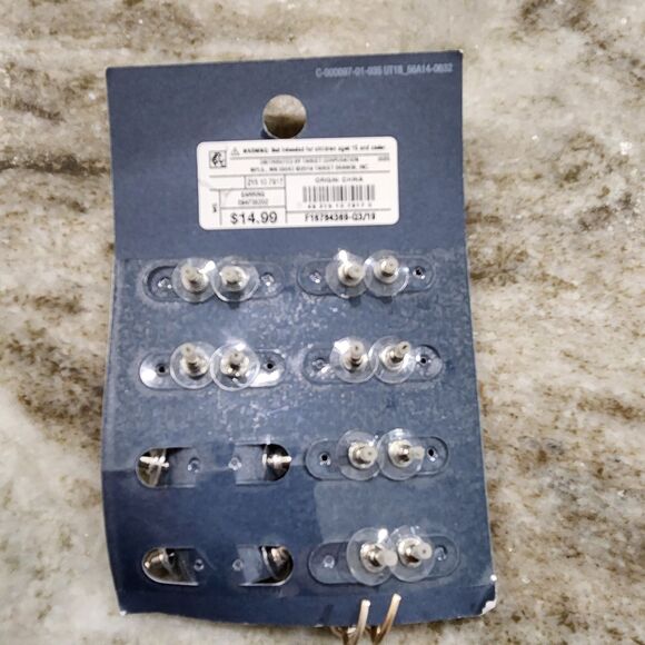 Universal Thread Semi Precious 8-pk Earring Set NEW - Picture 2 of 2